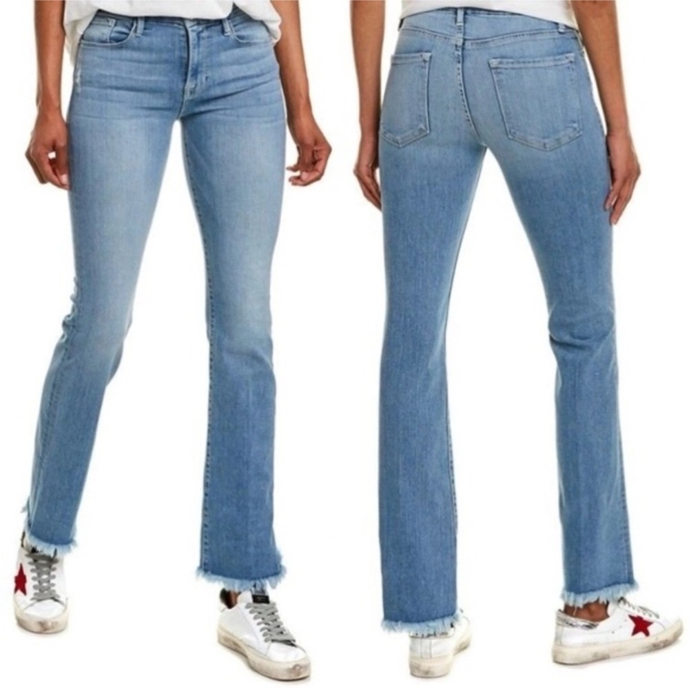 Frame Denim Sky Blue Boot Cut Jeans